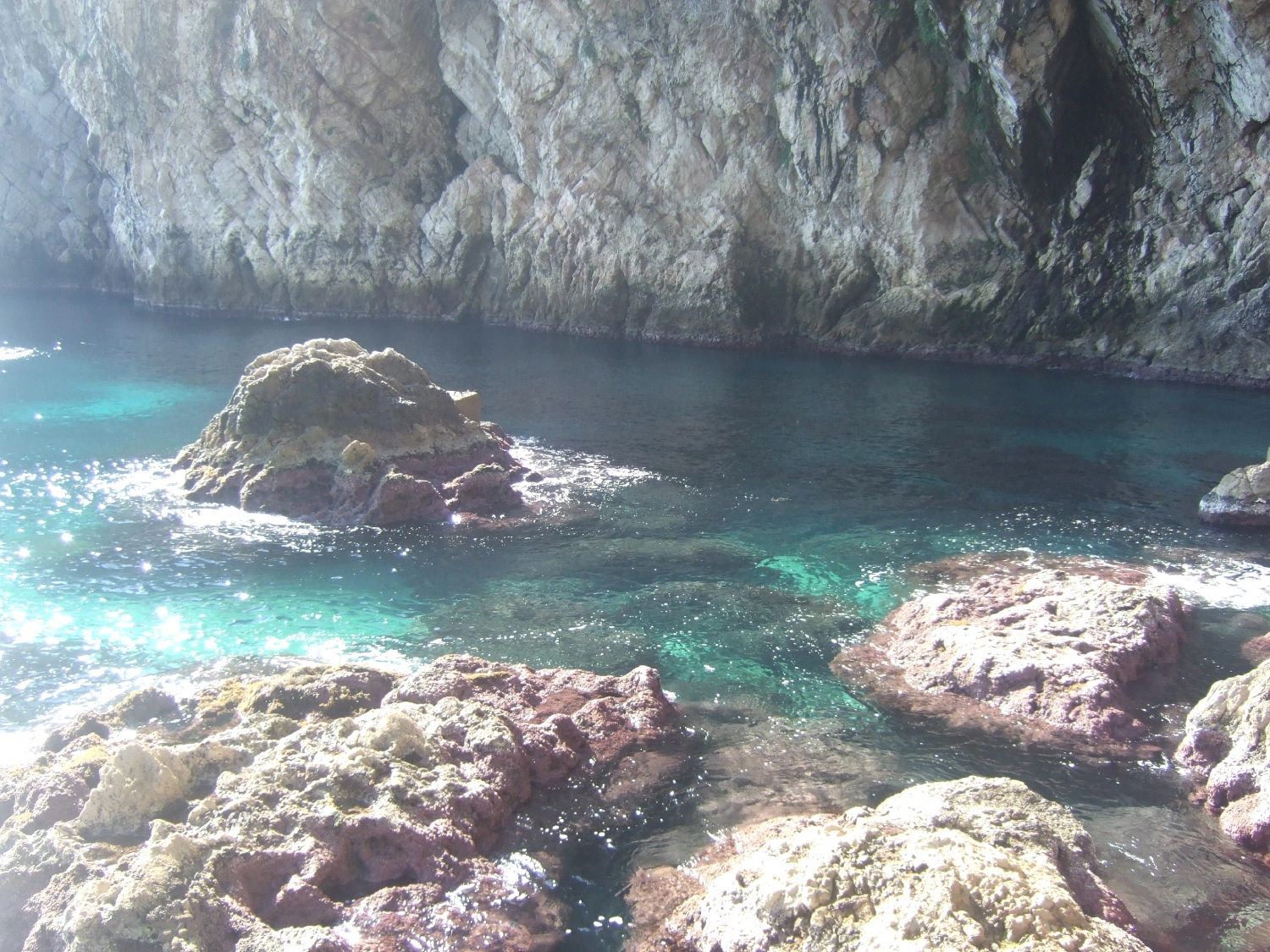 The clear waters and grottoes